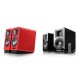 Britz) Hi-Fi 북셀프 스피커 [Air Pulse A100] 레드, 화이트, 5 inch Aluminum Cone, Horn Loaded Ribbon Tweeter, Digital Amplifier With Xmos Processor